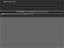 Tablet Screenshot of mythshop.com